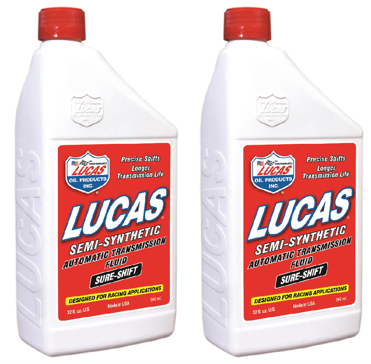 2x Lucas Oil Auto Trans Fluid | Semi Synthetic for Racing | Smooth Shifting & Extraordinary Protection