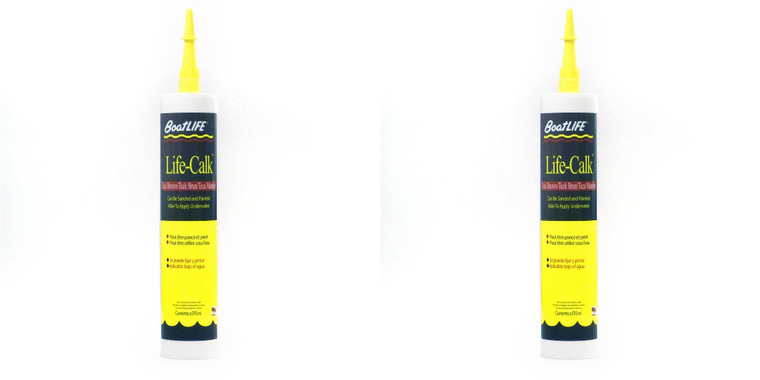 2x Life Industries BoatLife Life-Calk Marine Polysulfide Caulk Sealant for Teak Decks & Hull - 10.5oz | Waterproof & Flexible