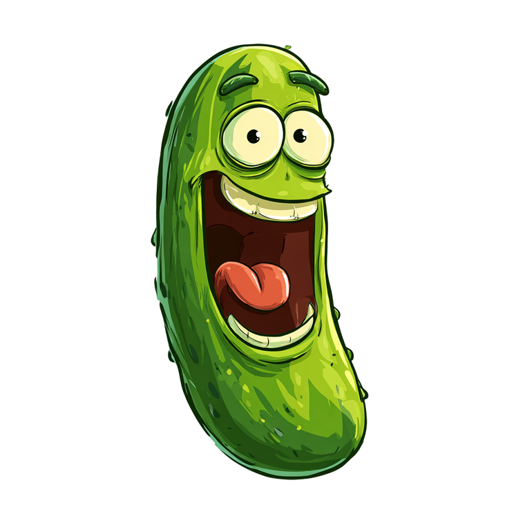 Laughing Pickle Vinyl Car Decal Sticker – Waterproof & UV-Resistant 6.826666666666667"