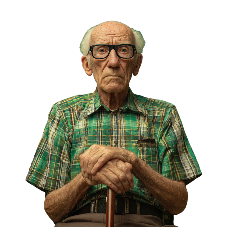 Grumpy Old Man V7 Vinyl Car Decal Sticker – Waterproof & UV-Resistant 3.4133333333333336"