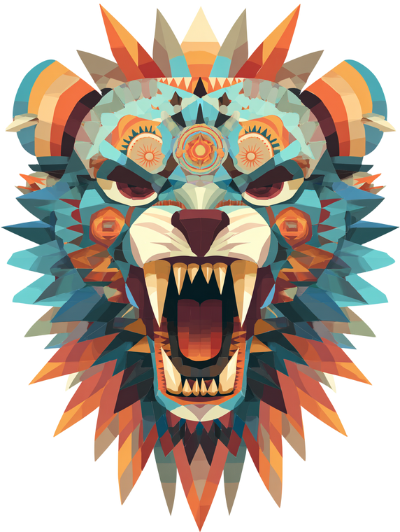 Snarling Beast V2 Vinyl Car Decal Sticker – Waterproof & UV-Resistant 8.213333333333333"