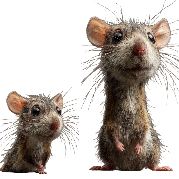 Dumbo Rat Vinyl Car Decal Sticker – Waterproof & UV-Resistant 3.4133333333333336"