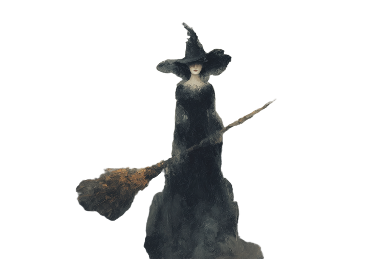 Mysterious Witch V4 Vinyl Car Decal Sticker – Waterproof & UV-Resistant 5.97333333333333
