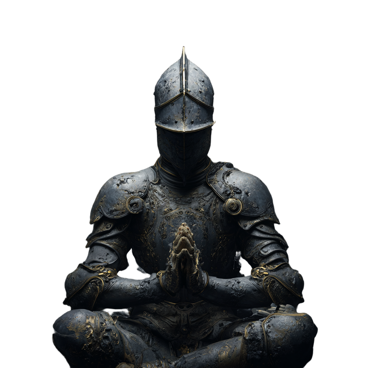 Sinister Meditative Figure Vinyl Car Decal Sticker – Waterproof & UV-Resistant 6.826666666666667"