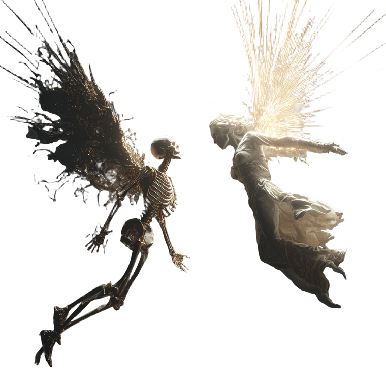 Angelic Clash Vinyl Car Decal Sticker – Waterproof & UV-Resistant 6.826666666666667"
