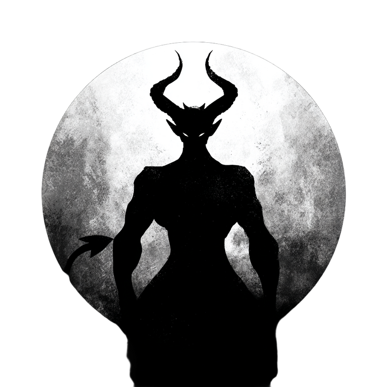 Devil Silhouette V2 Vinyl Car Decal Sticker – Waterproof & UV-Resistant 3.4133333333333336"