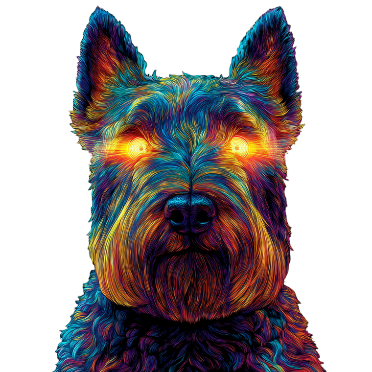 Bitcoin Terrier Vinyl Car Decal Sticker – Waterproof & UV-Resistant 3.4133333333333336"