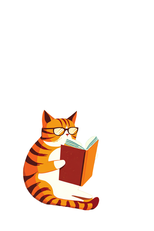 Beach Reading Cat Vinyl Car Decal Sticker – Waterproof & UV-Resistant 4.4