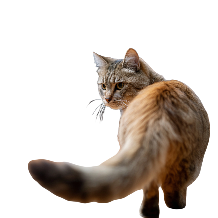 Annoyed Cat Walking Away Vinyl Car Decal Sticker – Waterproof & UV-Resistant 6.826666666666667"