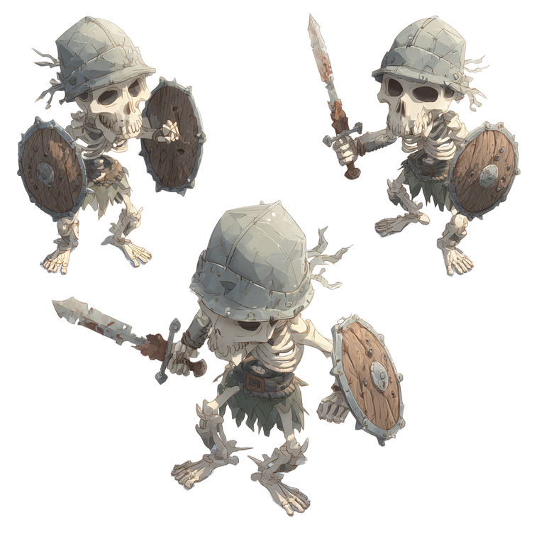 Undead Skeleton Warrior V7 Vinyl Car Decal Sticker – Waterproof & UV-Resistant 6.826666666666667"