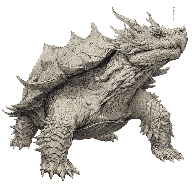 Dragon Turtle V2 Vinyl Car Decal Sticker – Waterproof & UV-Resistant 3.4133333333333336"