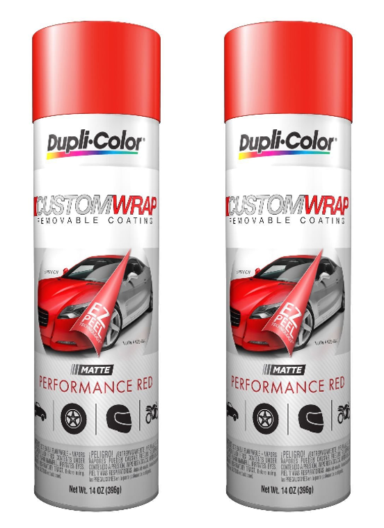 2x VHT/Duplicolor-Canada Performance Red Removable Coating|Ideal for Entire Vehicle & More