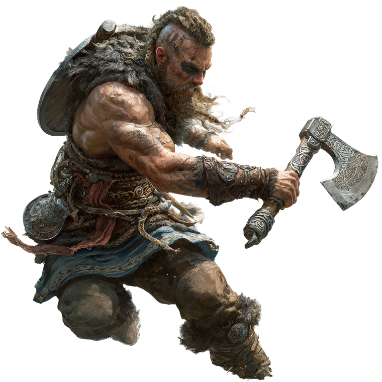 Viking Axe Swing Vinyl Car Decal Sticker – Waterproof & UV-Resistant 3.4133333333333336"