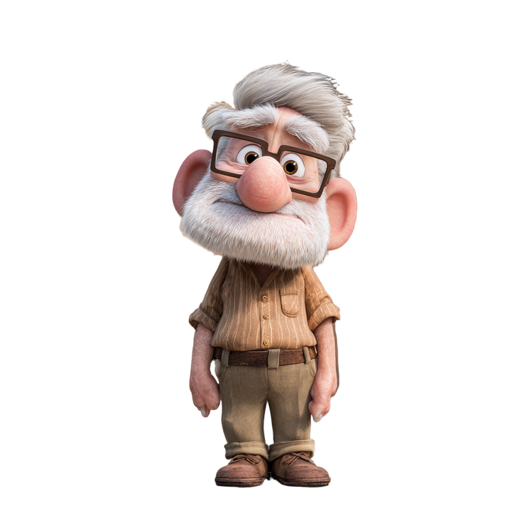 Old Man Pixar V3 Vinyl Car Decal Sticker – Waterproof & UV-Resistant 6.826666666666667"