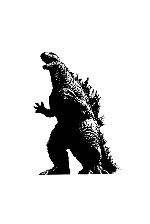 Godzilla Tattoo Stencil Vinyl Car Decal Sticker – Waterproof & UV-Resistant 4.4