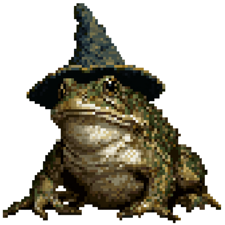 Wizard Frog Sprite Vinyl Car Decal Sticker – Waterproof & UV-Resistant 3.4133333333333336"