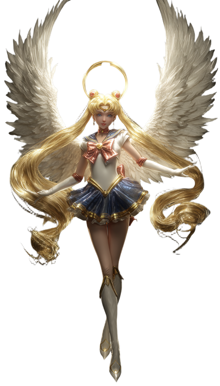 Sailor Moon Angel V2 Vinyl Car Decal Sticker – Waterproof & UV-Resistant 4.8533333333333335"