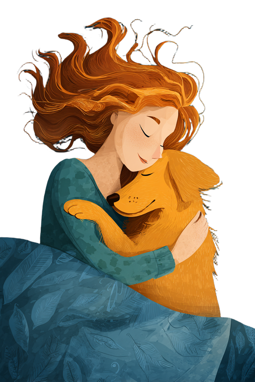 Sleeping With Retriever V2 Vinyl Car Decal Sticker – Waterproof & UV-Resistant 8.96"