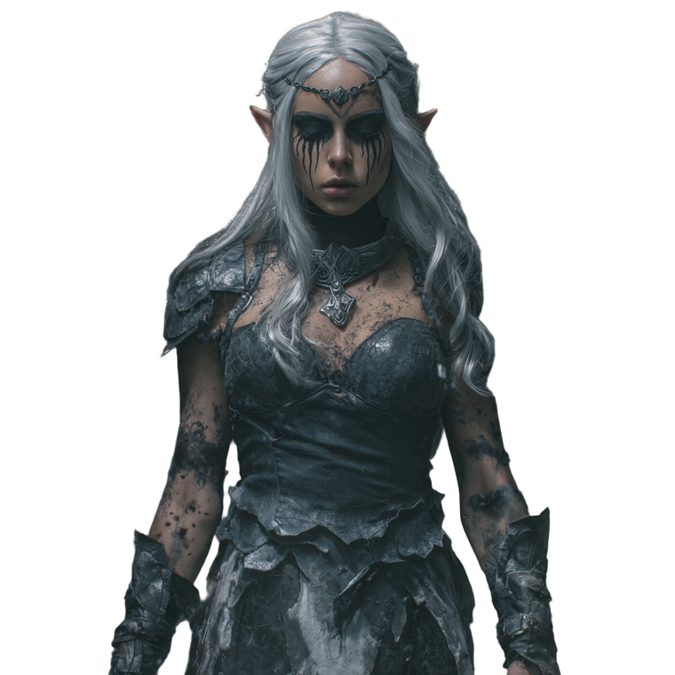 Dark Elf Sorceress V6 Vinyl Car Decal Sticker – Waterproof & UV-Resistant 3.4133333333333336"