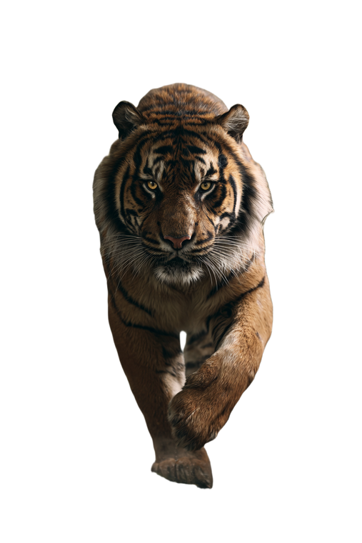 Aggressive Tiger Jump Vinyl Car Decal Sticker – Waterproof & UV-Resistant 4.4