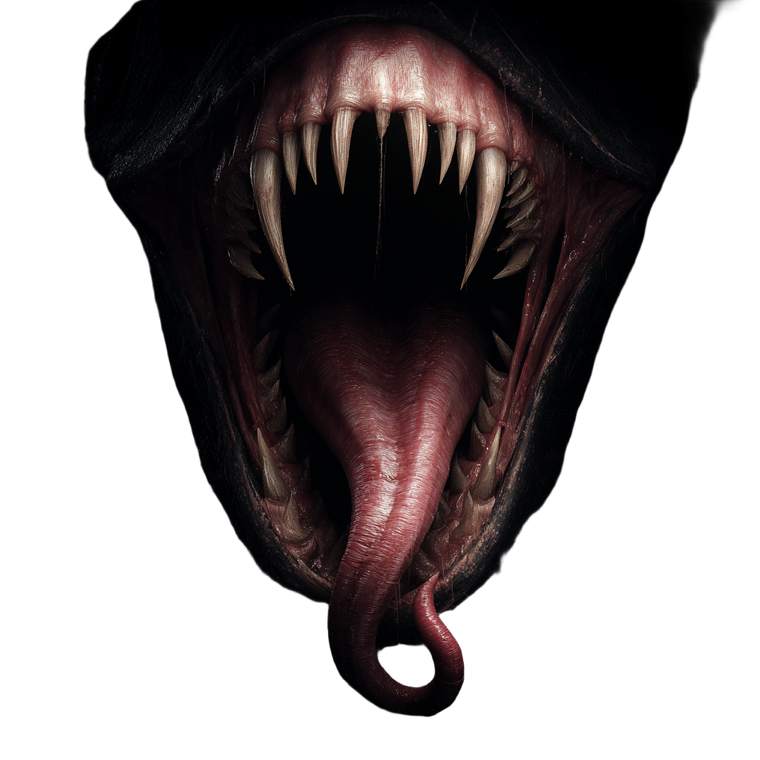 Demon Mouth V3 Vinyl Car Decal Sticker – Waterproof & UV-Resistant 3.4133333333333336"