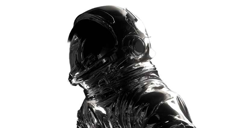 Astronaut Chrome Mirror Vinyl Car Decal Sticker – Waterproof & UV-Resistant 5.4