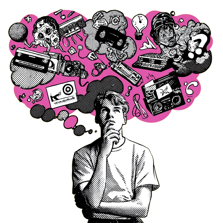 Punk Rock Thinker Vinyl Car Decal Sticker – Waterproof & UV-Resistant 6.826666666666667"