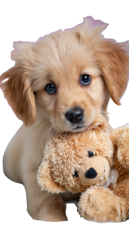 Golden Retriever Puppy V112 Vinyl Car Decal Sticker – Waterproof & UV-Resistant 4.8533333333333335"