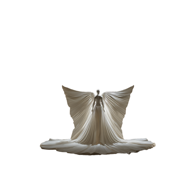 Angelic Robe Exhibit Vinyl Car Decal Sticker – Waterproof & UV-Resistant 3.4133333333333336"