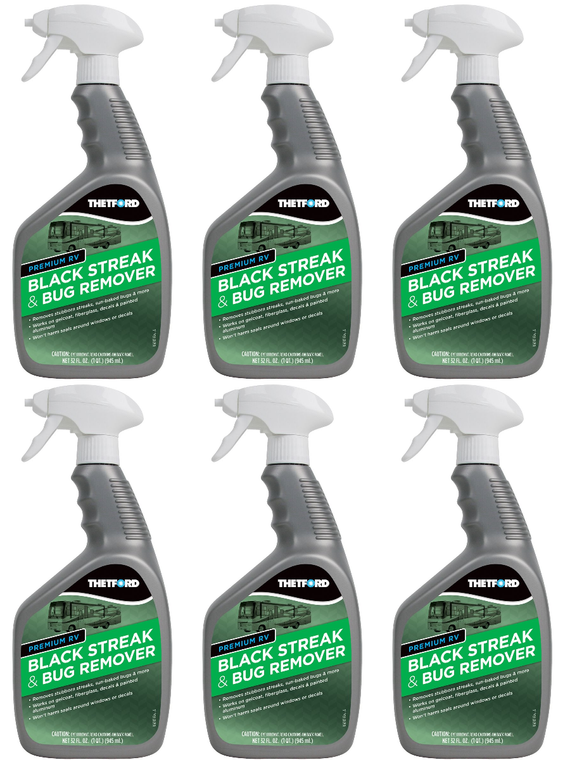 6x Thetford Black Streak Remover | 32oz Spray Bottle | Easy Spray & Wipe Formula