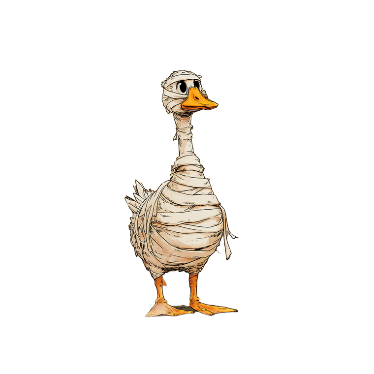 Mummy Goose Halloween V6 Vinyl Car Decal Sticker – Waterproof & UV-Resistant 6.826666666666667"