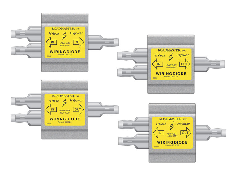 Hy-Power Diode Set Of 4 | Roadmaster - Prevents Electrical Feedback & Damage
