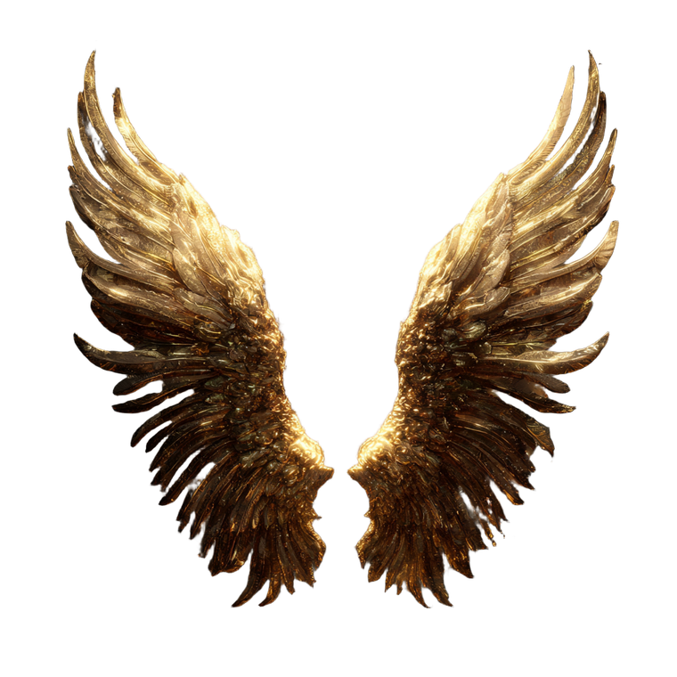 Golden Angel Wings V6 Vinyl Car Decal Sticker – Waterproof & UV-Resistant 3.4133333333333336"