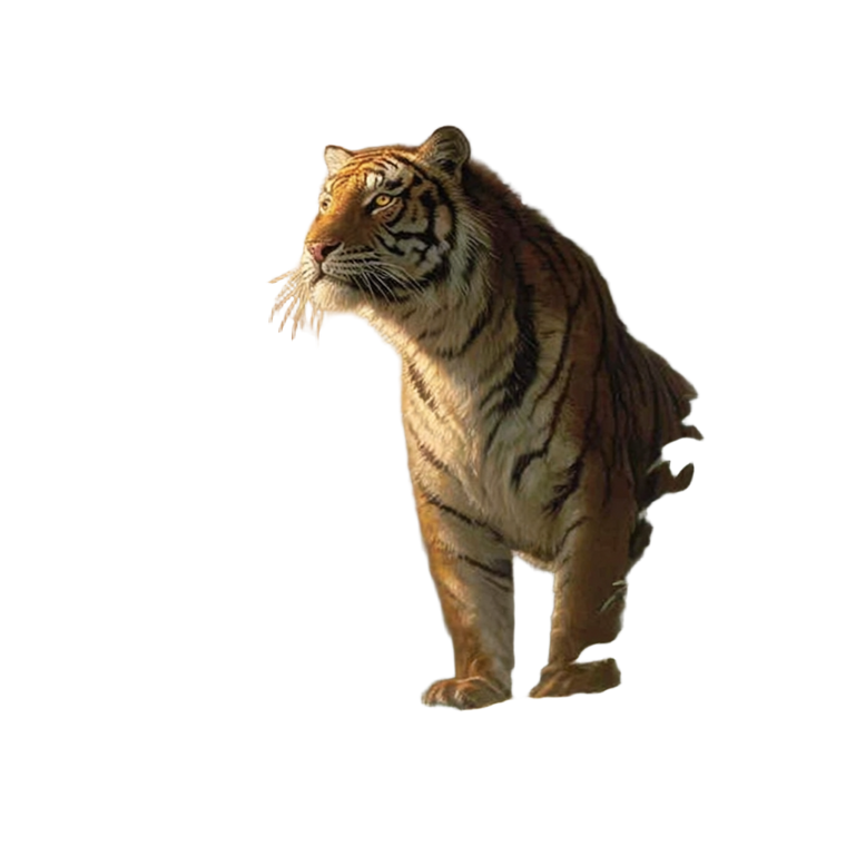 Mighty Bengal Tiger Vinyl Car Decal Sticker – Waterproof & UV-Resistant 3.4133333333333336"
