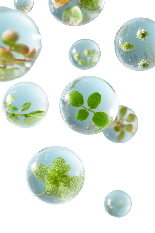 Floating Plant Spheres Vinyl Car Decal Sticker – Waterproof & UV-Resistant 4.4