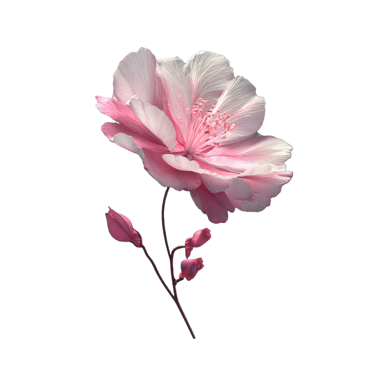 Pink Flower V6 Vinyl Car Decal Sticker – Waterproof & UV-Resistant 3.4133333333333336"