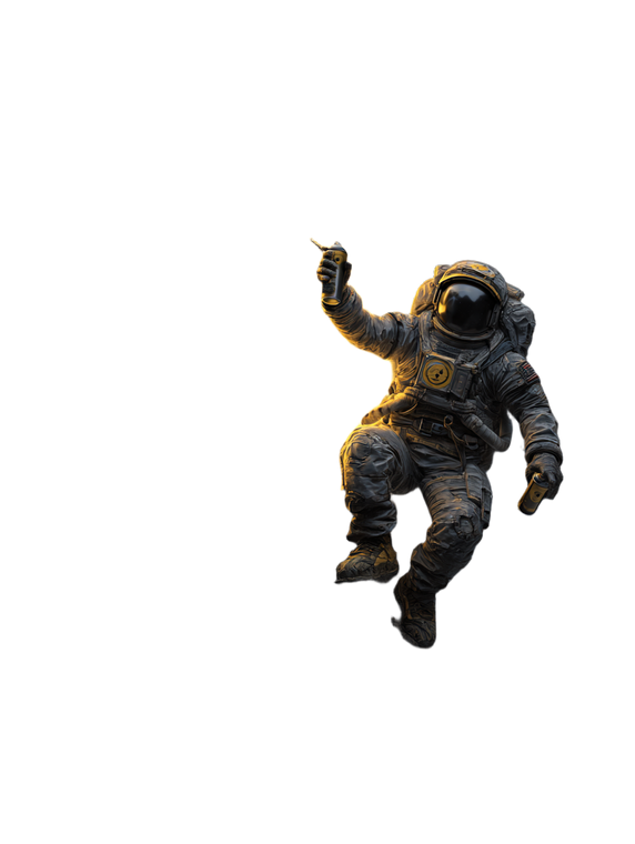 Astronaut Graffiti Artist Vinyl Car Decal Sticker – Waterproof & UV-Resistant 8.213333333333333"