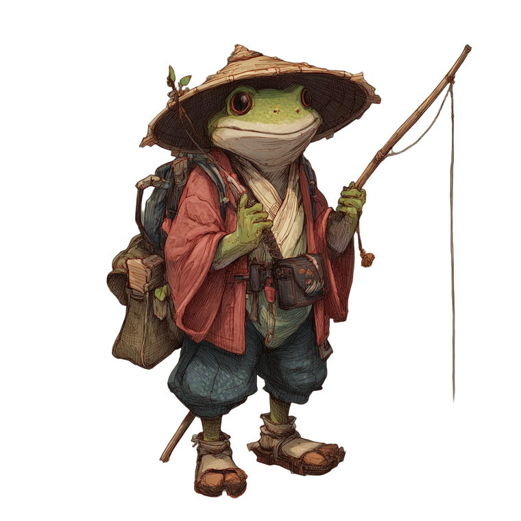 Friendly Frog Thief Vinyl Car Decal Sticker – Waterproof & UV-Resistant 3.4133333333333336"