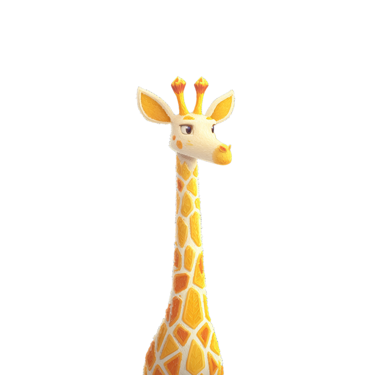 Realistic Giraffe Vinyl Car Decal Sticker – Waterproof & UV-Resistant 3.4133333333333336"