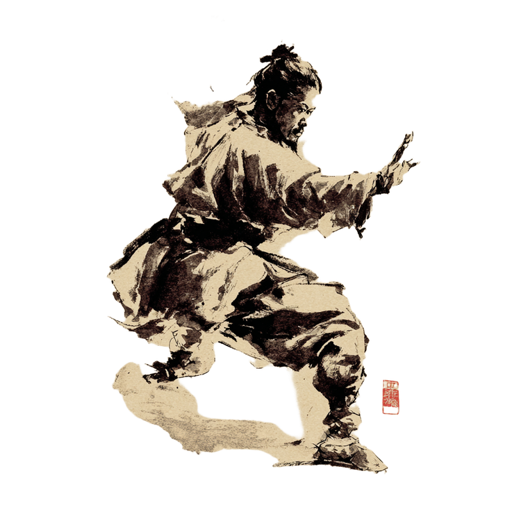 Kung Fu Stance V3 Vinyl Car Decal Sticker – Waterproof & UV-Resistant 3.4133333333333336"