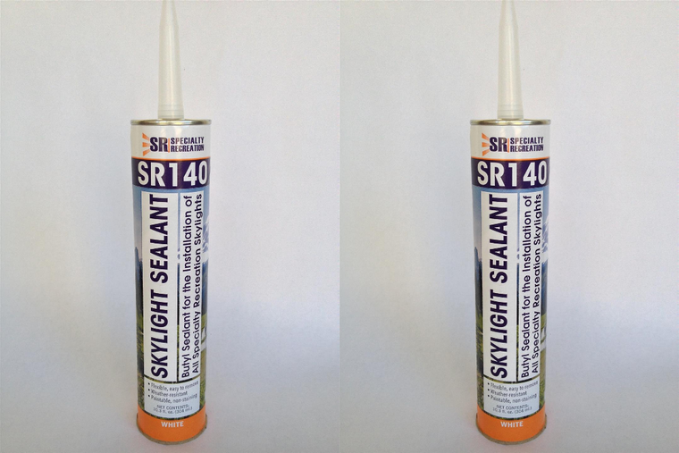 2x White Roof Sealant | Flexible & Weather-Resistant | Fits Most Skylights