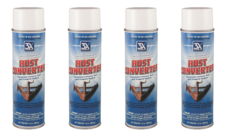 4x Say Goodbye to Rust! AP Products Rust Converter | 3X Chemistry Formula Creates Dark Protective Coating | 16oz Aerosol