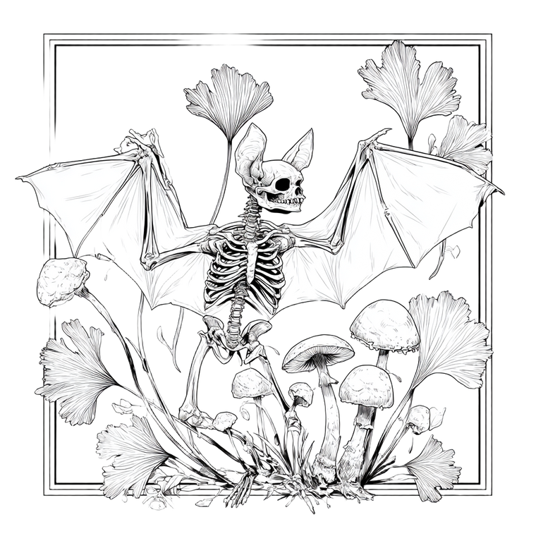 Evil Skeleton Bat Vinyl Car Decal Sticker – Waterproof & UV-Resistant 6.826666666666667"