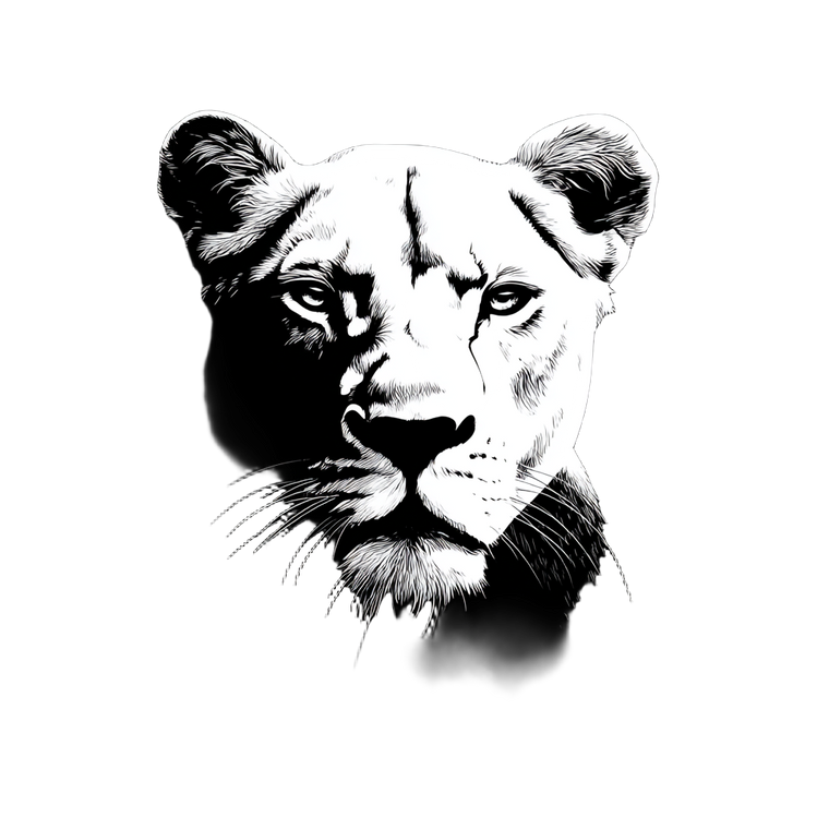 Lioness Logo V2 Vinyl Car Decal Sticker – Waterproof & UV-Resistant 3.4133333333333336"