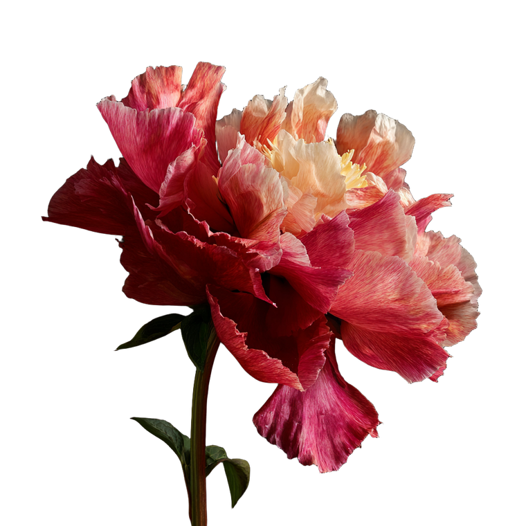 Peony Flower V7 Vinyl Car Decal Sticker – Waterproof & UV-Resistant 6.826666666666667"