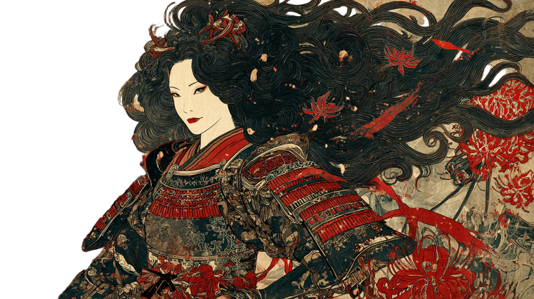 Beautiful Female Shogun V2 Vinyl Car Decal Sticker – Waterproof & UV-Resistant 2.72"