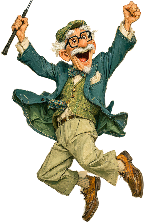 Joyful Golfing Grandpa V2 Vinyl Car Decal Sticker – Waterproof & UV-Resistant 4.373333333333333"