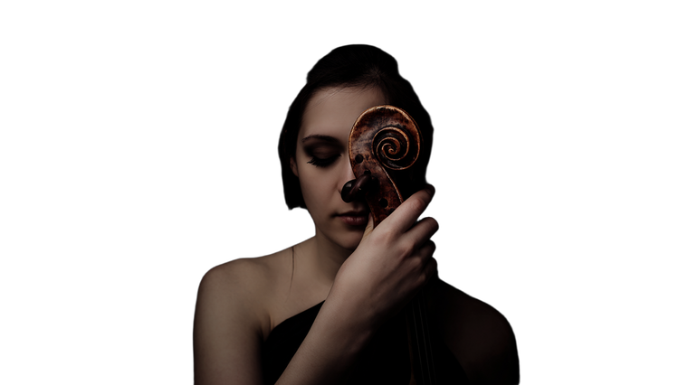 Eerie Violin Woman Vinyl Car Decal Sticker – Waterproof & UV-Resistant 5.4