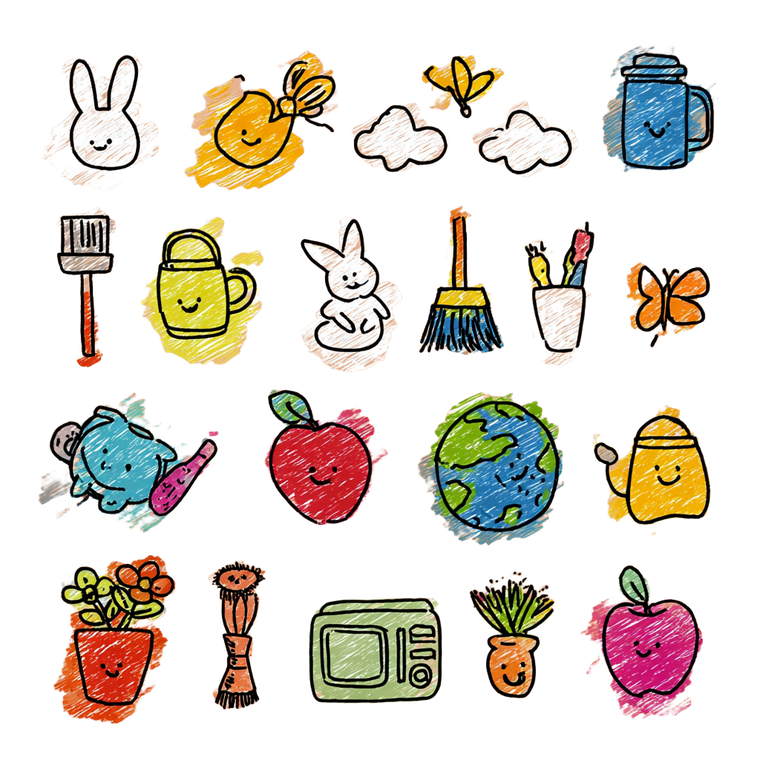 Colorful Cartoon Illustrations Vinyl Car Decal Sticker – Waterproof & UV-Resistant 3.4133333333333336"