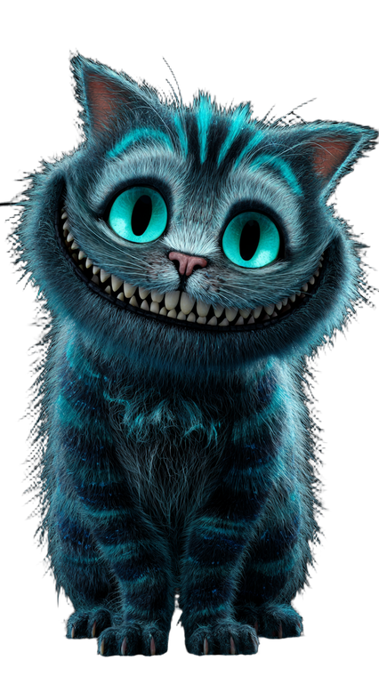 Bioluminescent Cheshire Cat V2 Vinyl Car Decal Sticker – Waterproof & UV-Resistant 4.8533333333333335"